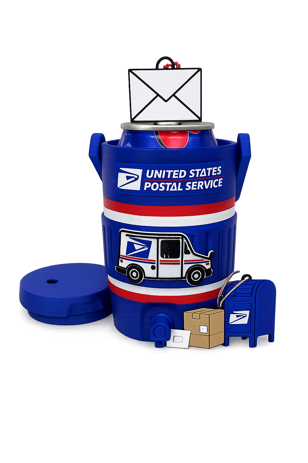 Mail Carrier Drink Holder + Can Opener