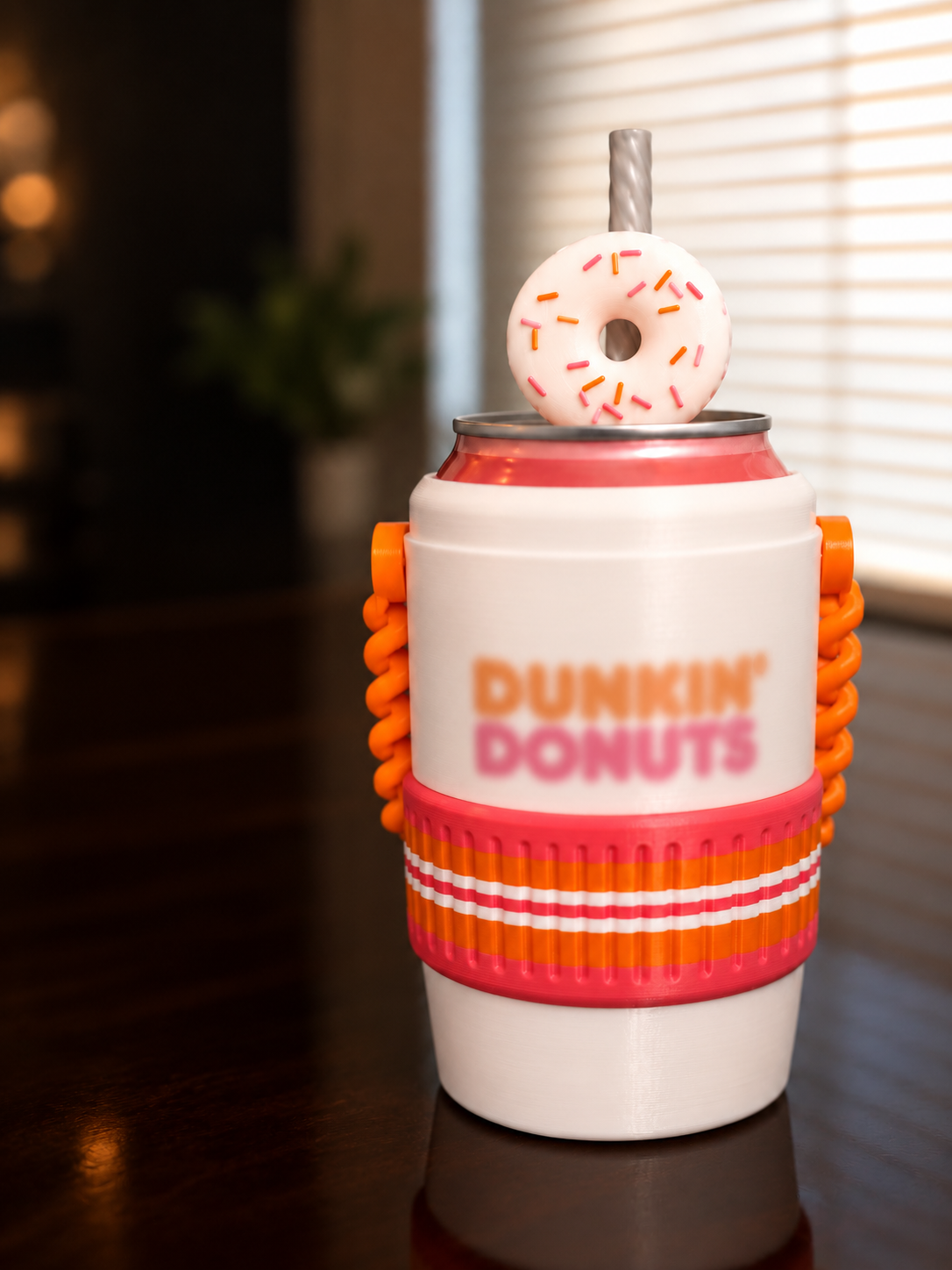 3D Printed Coffee-Inspired Can Holder – Fits 12 oz Glass Cans